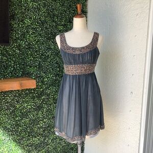 Adrianna Papell Silk Beaded Evening Dress, Size 2P